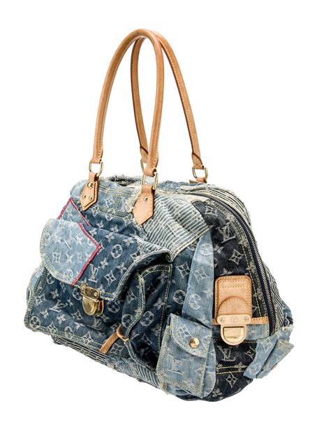 Louis Vuitton Patchwork Denim Bowly Bag .